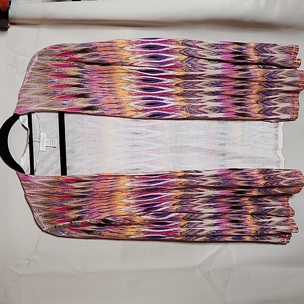 Chico's Open Front Lightweight Cardigan SZ 1 (M)